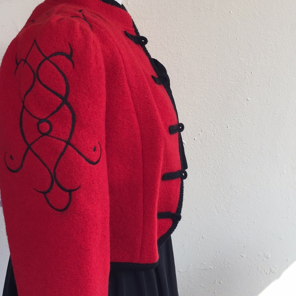 Red Wool Jacket - image 2